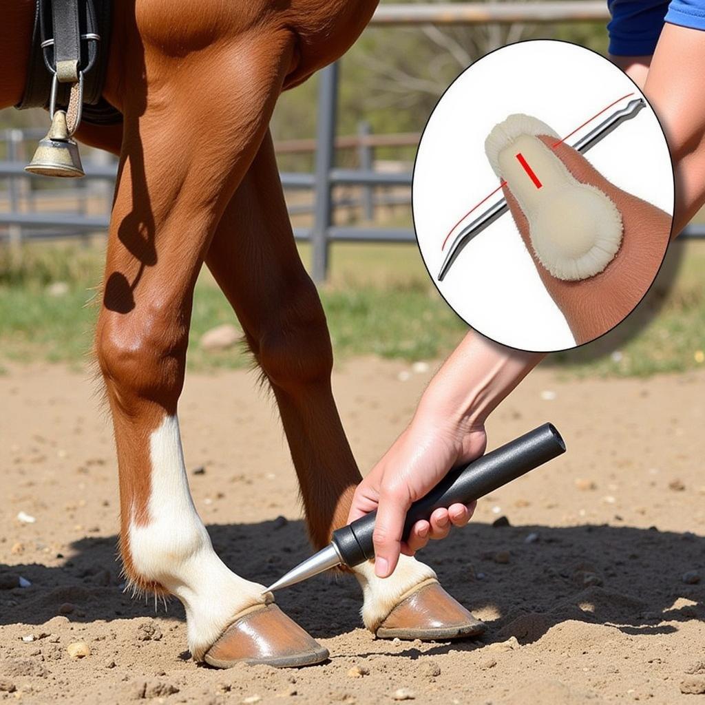 Proper Horse Hoof Cleaning Technique