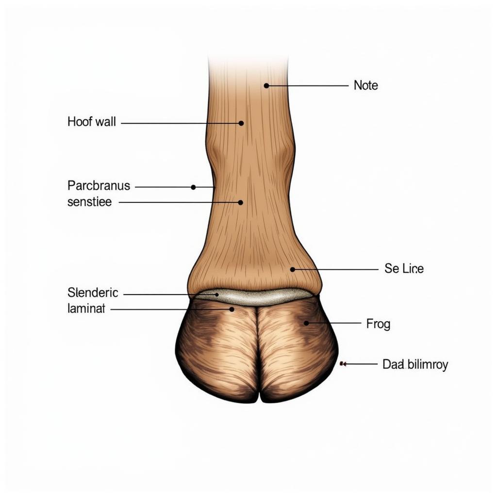 Horse Hoof Internal Structure