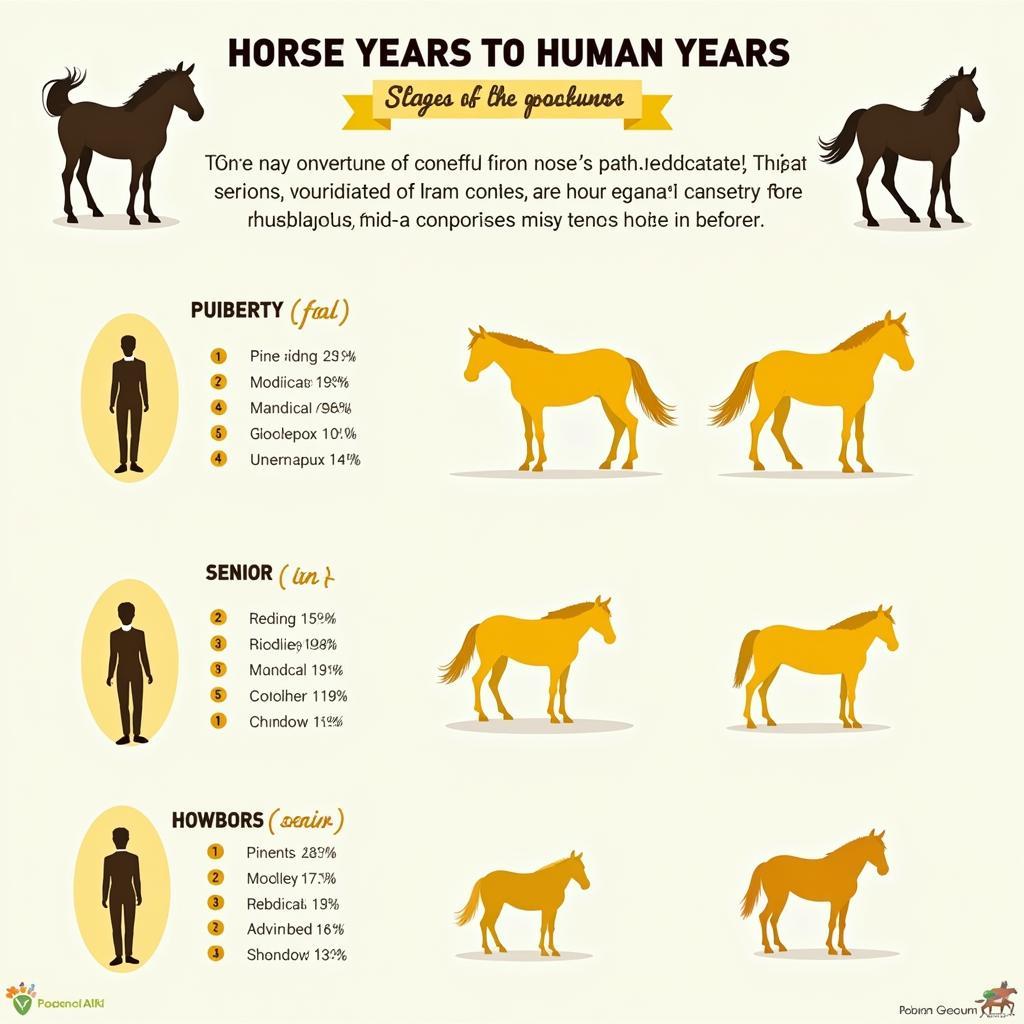 Horse and Human Years Comparison Chart