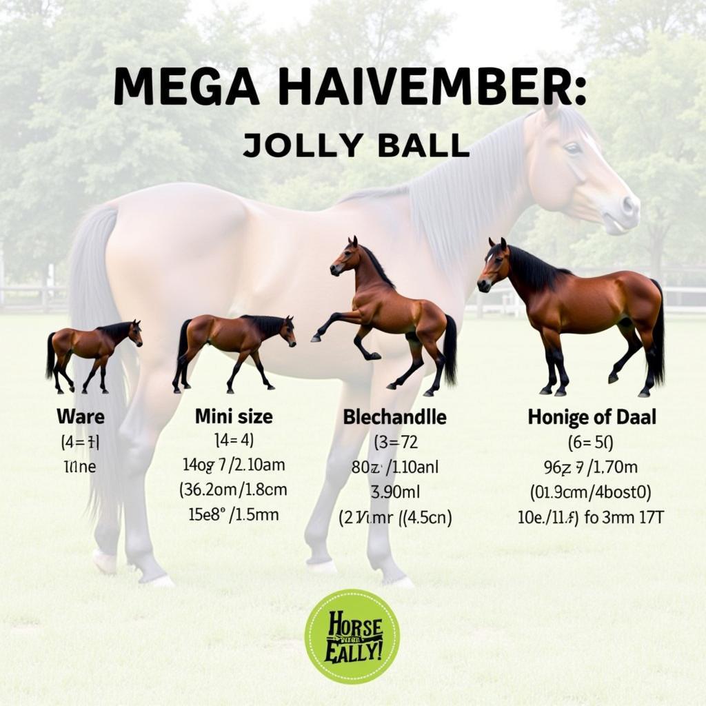 Horse Jolly Ball Sizes Comparison