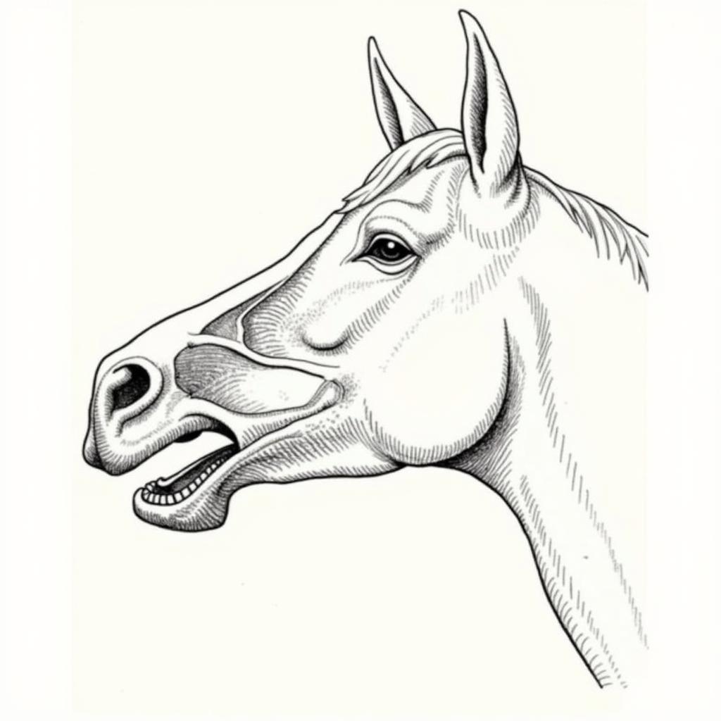 Diagram of Horse Laryngeal Hemiplegia