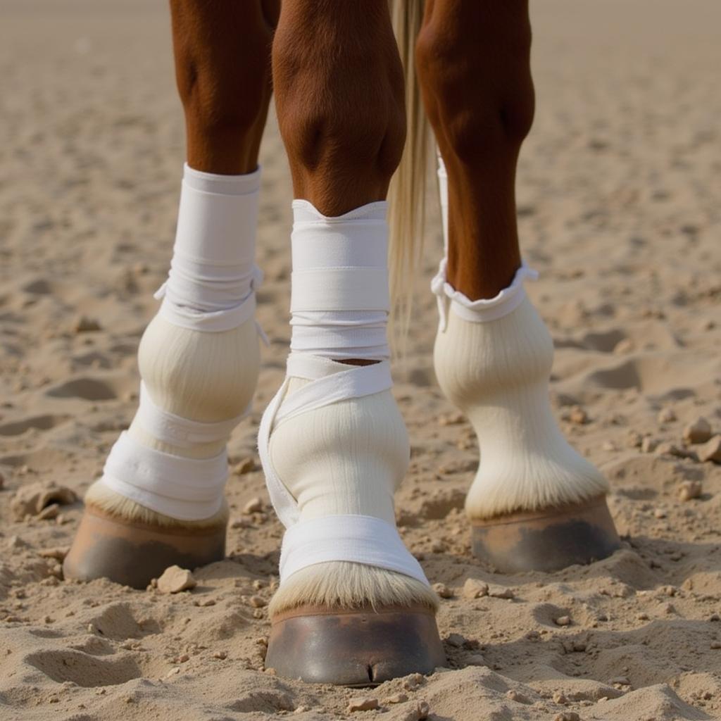 Horse Leg Bandage Post-Operative Care