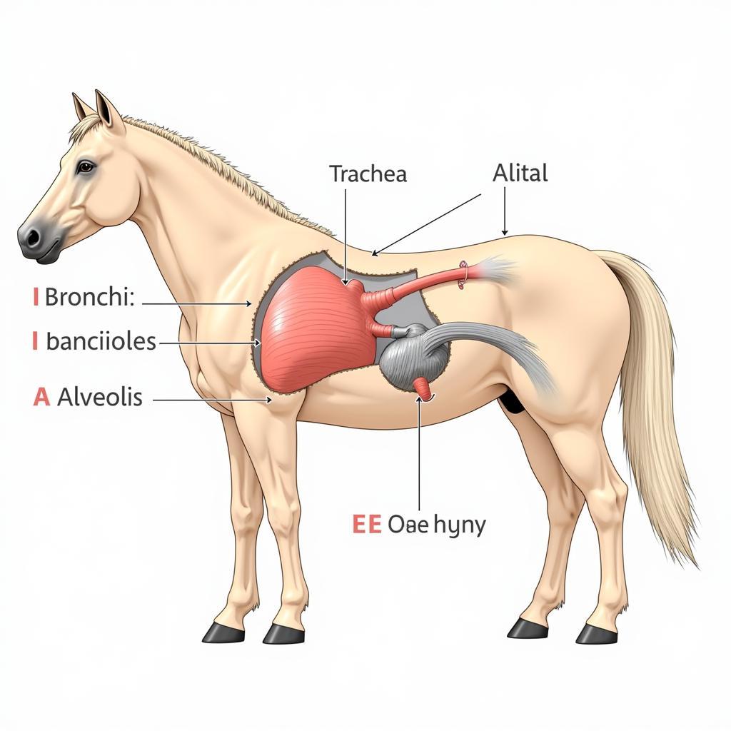 Horse Lung Anatomy Diagram