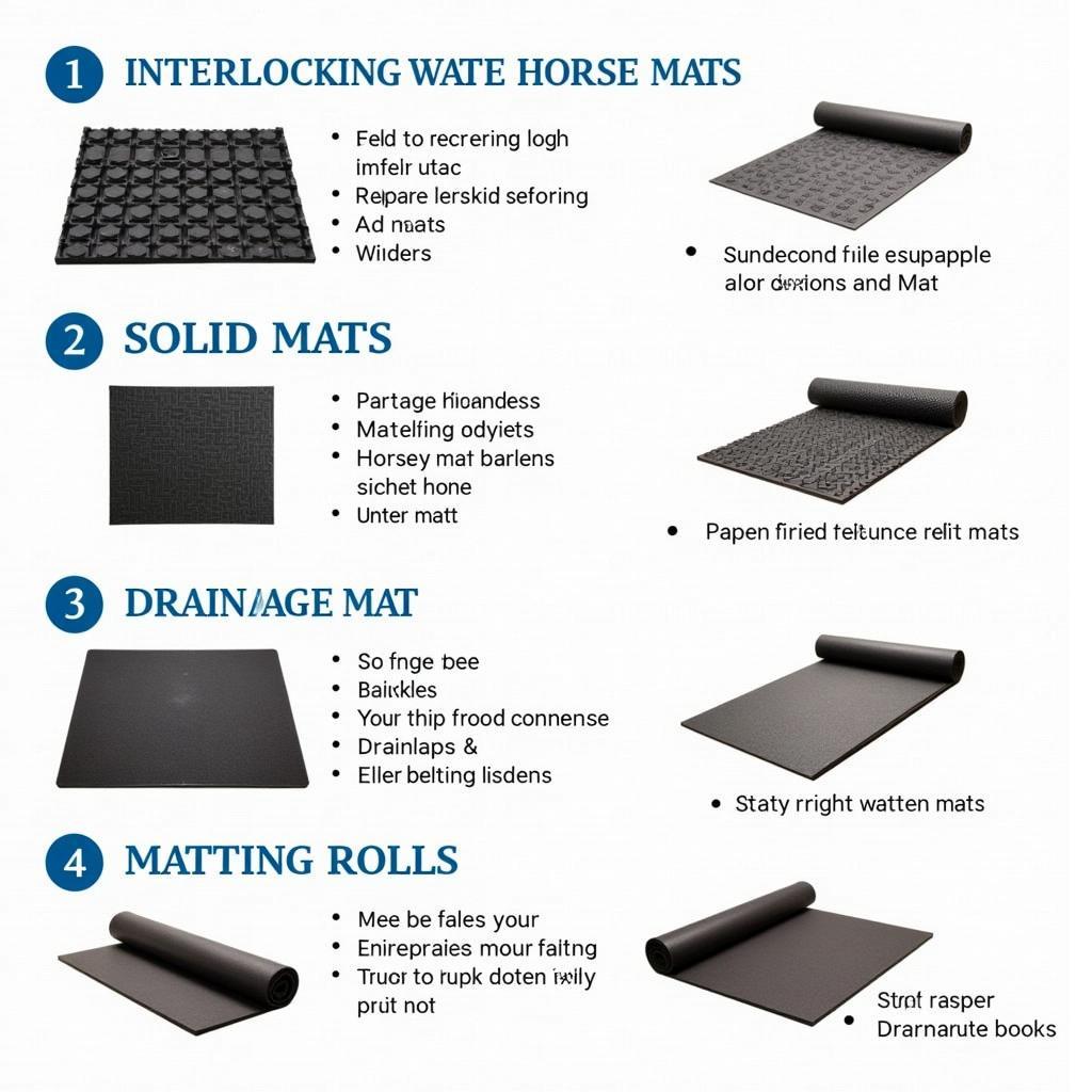 Types of Horse Mats Rubber