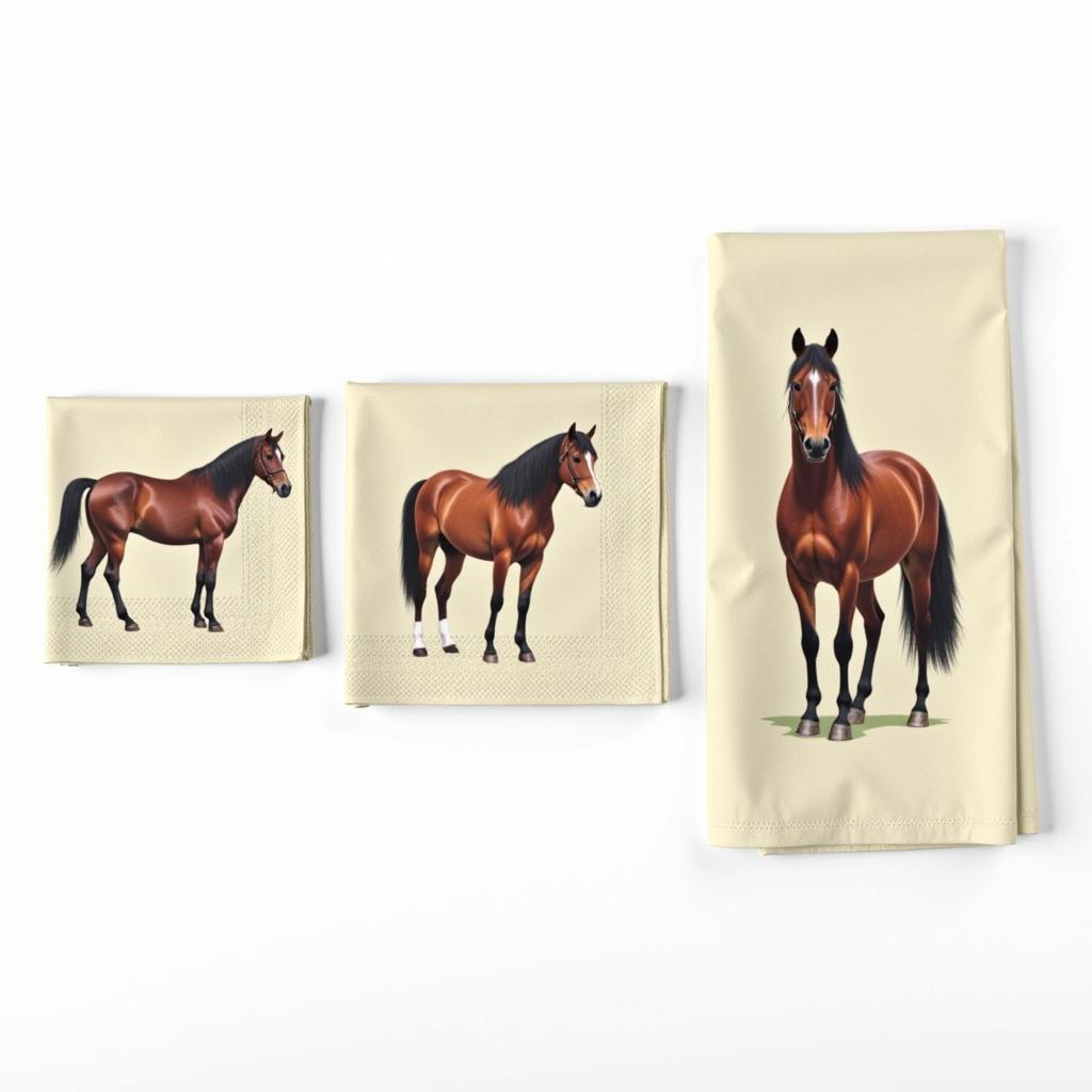 Horse Napkin Size Comparison