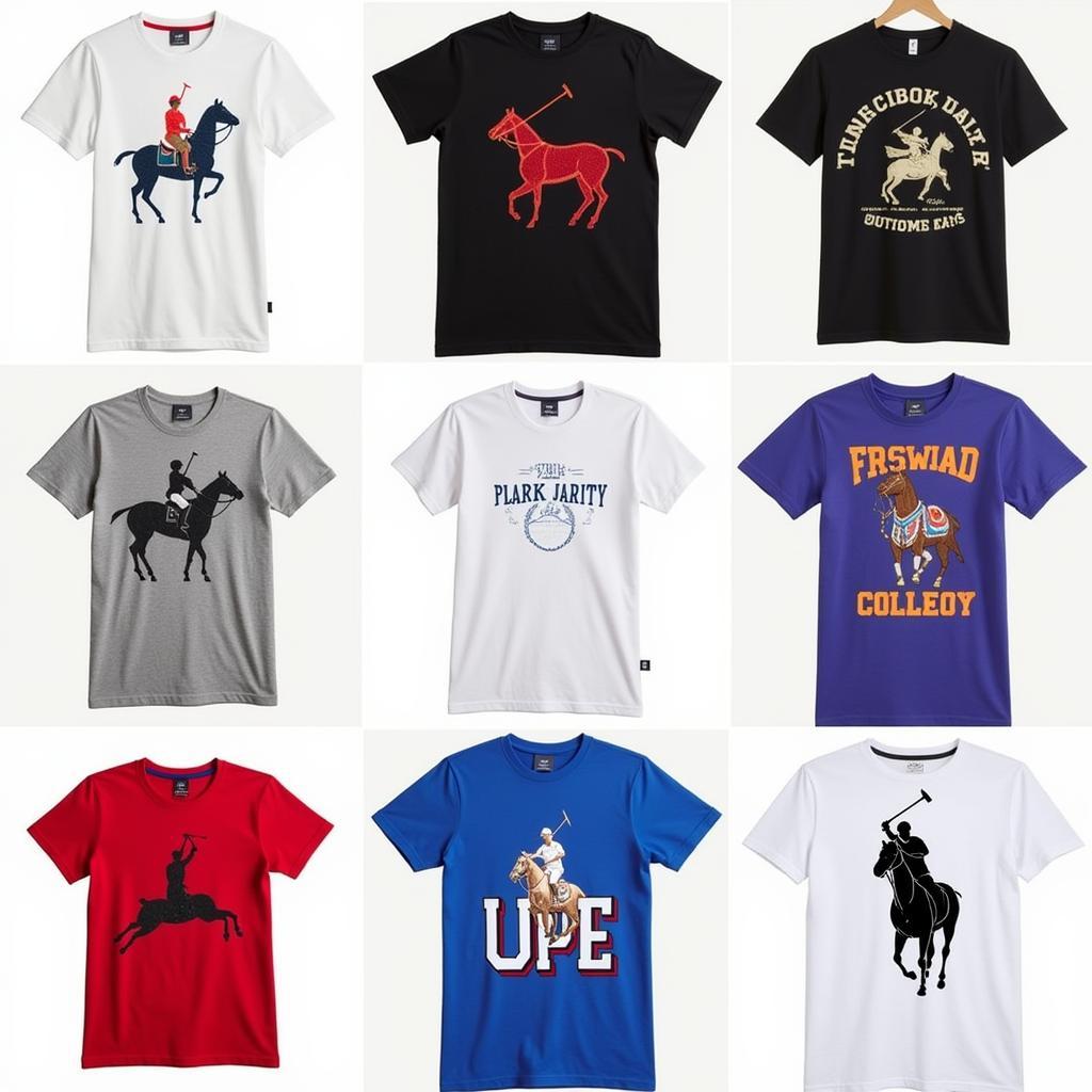 Various Horse Polo T-Shirt Styles