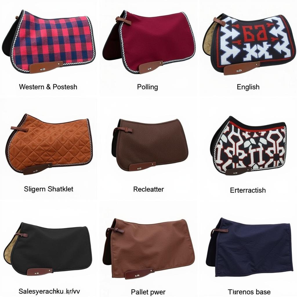 Different Types of Horse Saddle Blankets