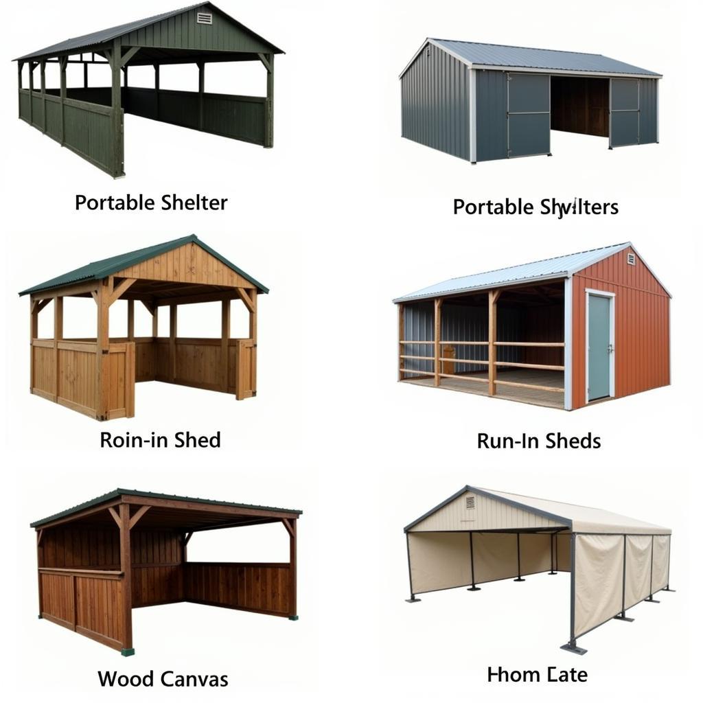 Different Types of Horse Shade Shelters