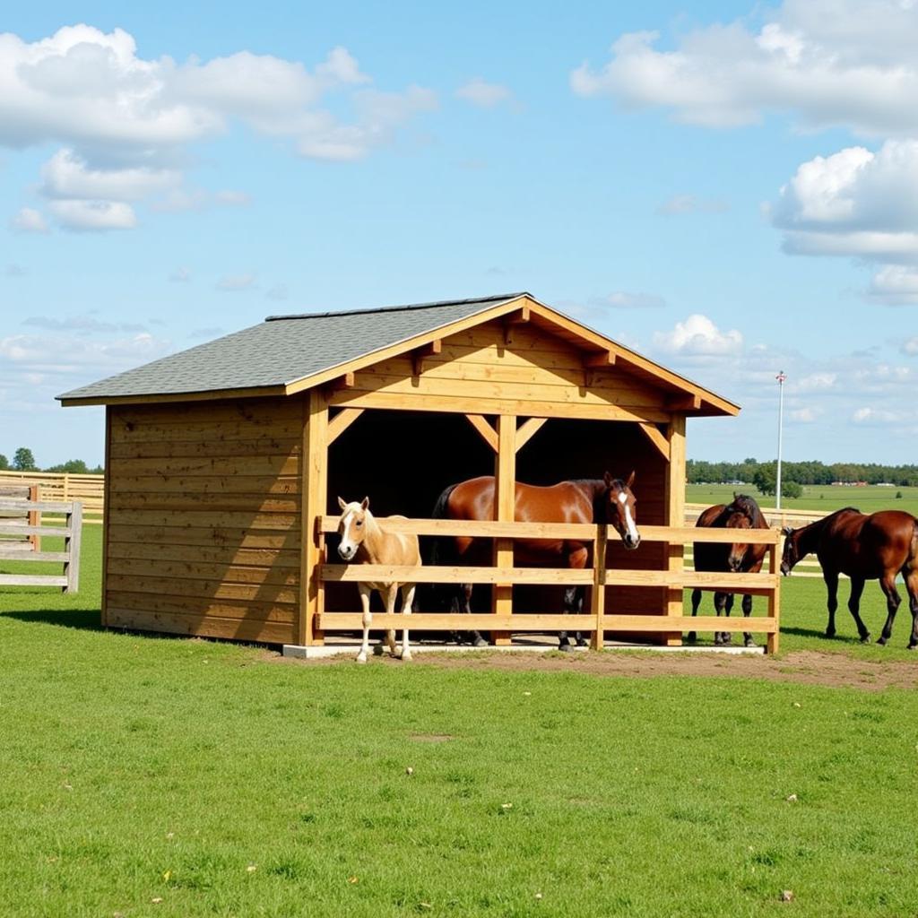 Horse Shelter in a Pasture: Planning for Acreage and Facilities