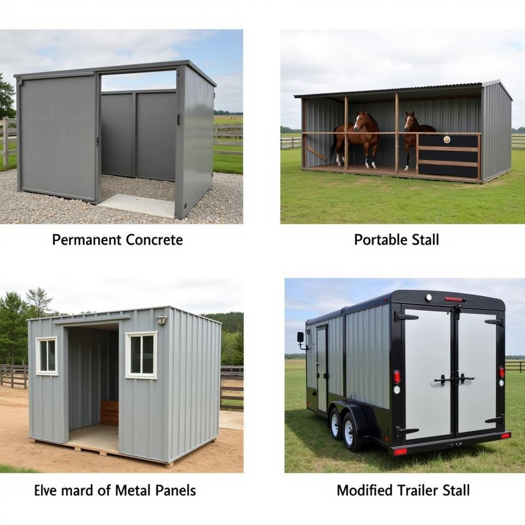 Types of Horse Shower Stalls