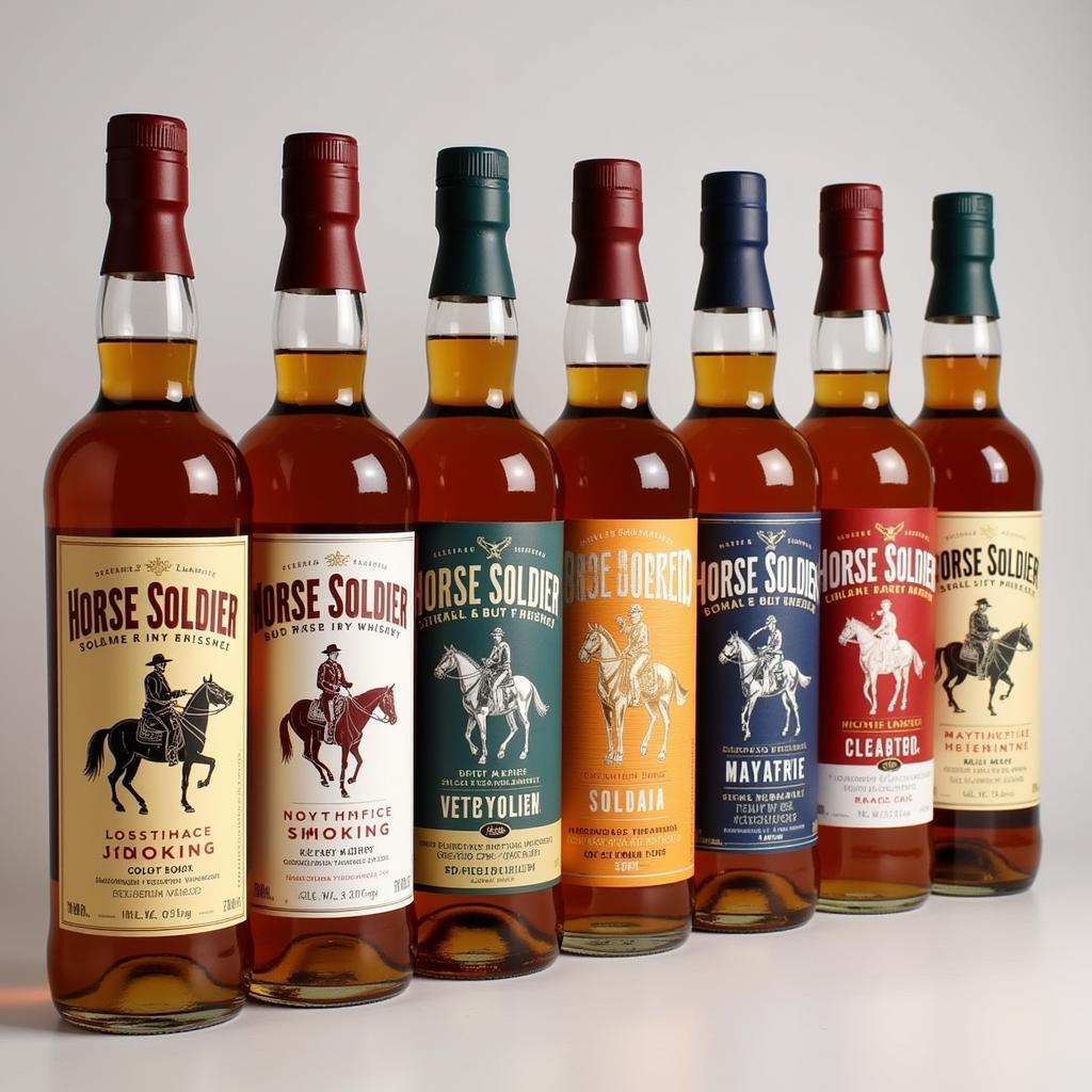 Horse Soldier Whiskey Bottles Lineup