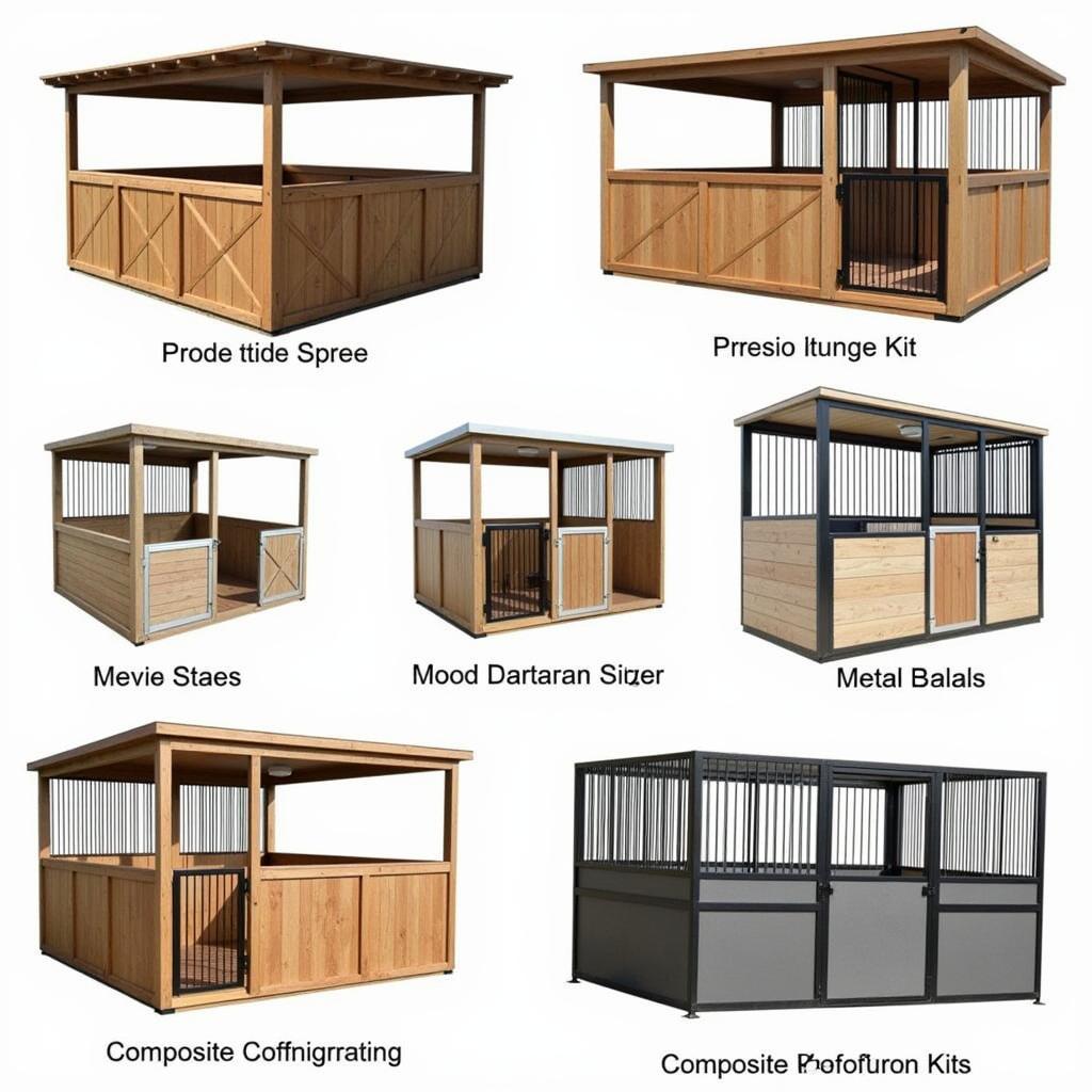 Horse Stall Kits in Different Materials and Designs