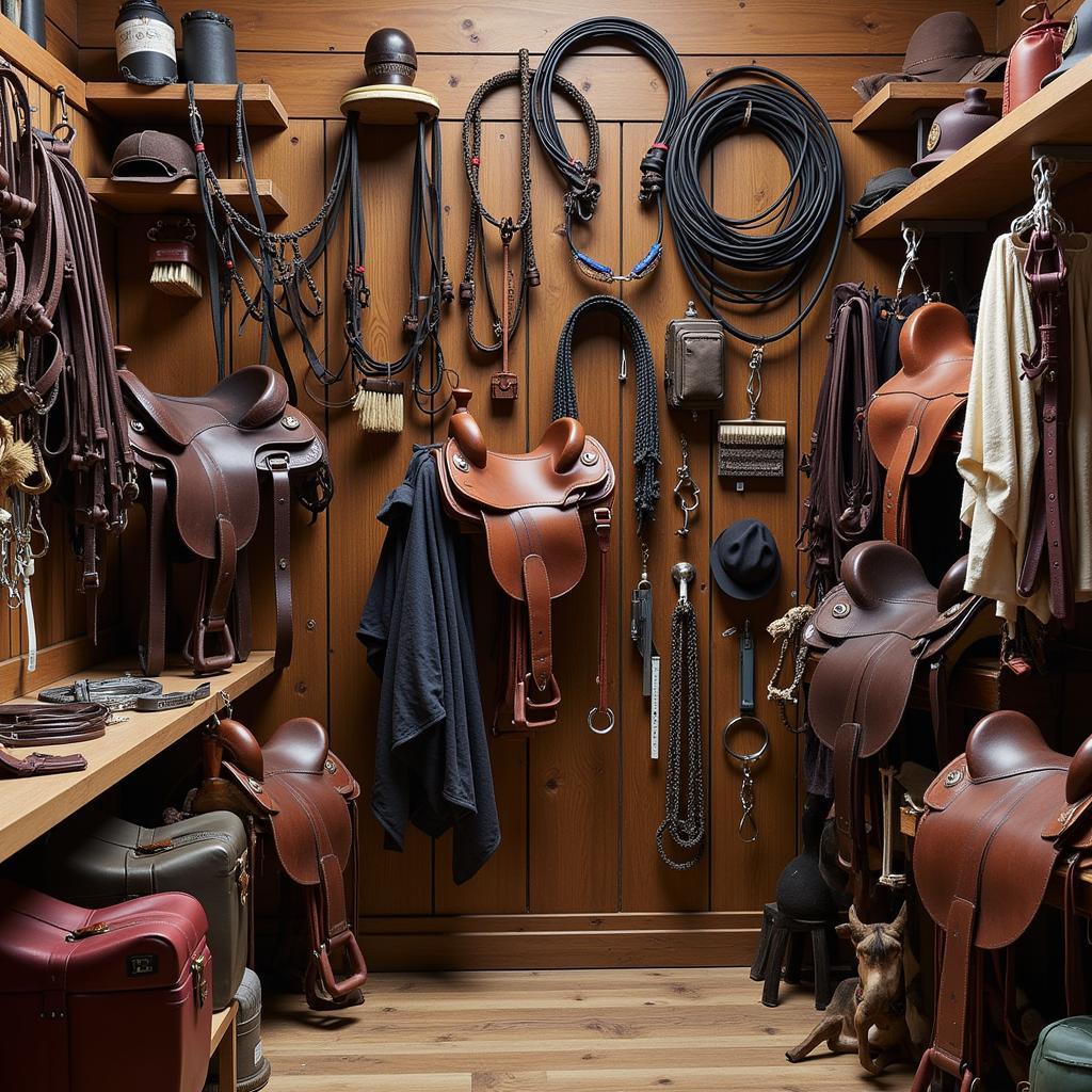 Essential Horse Tack in a Shop