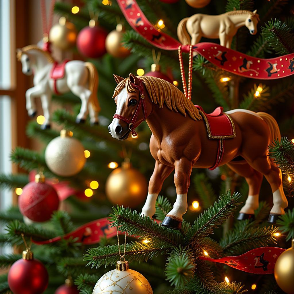 Horse Themed Christmas Tree Ornaments