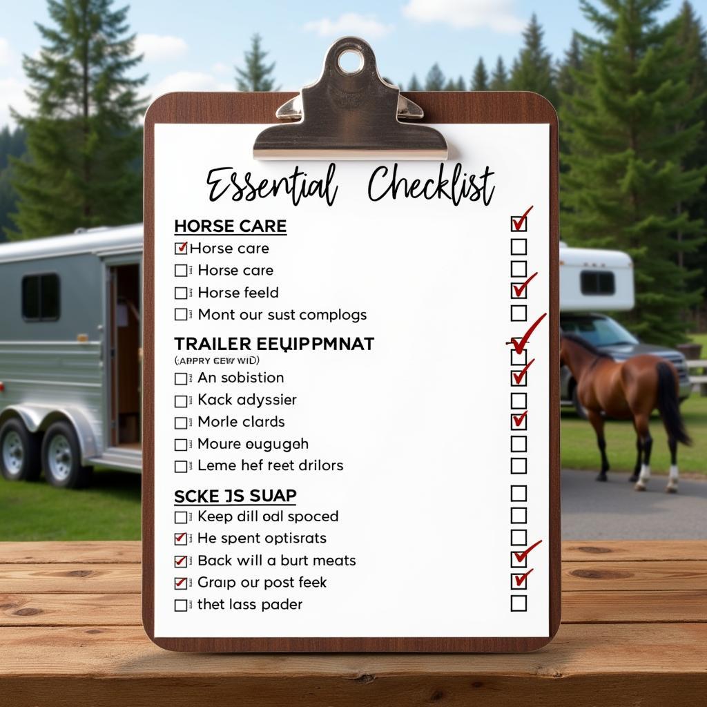 Horse Trailer Camping Checklist