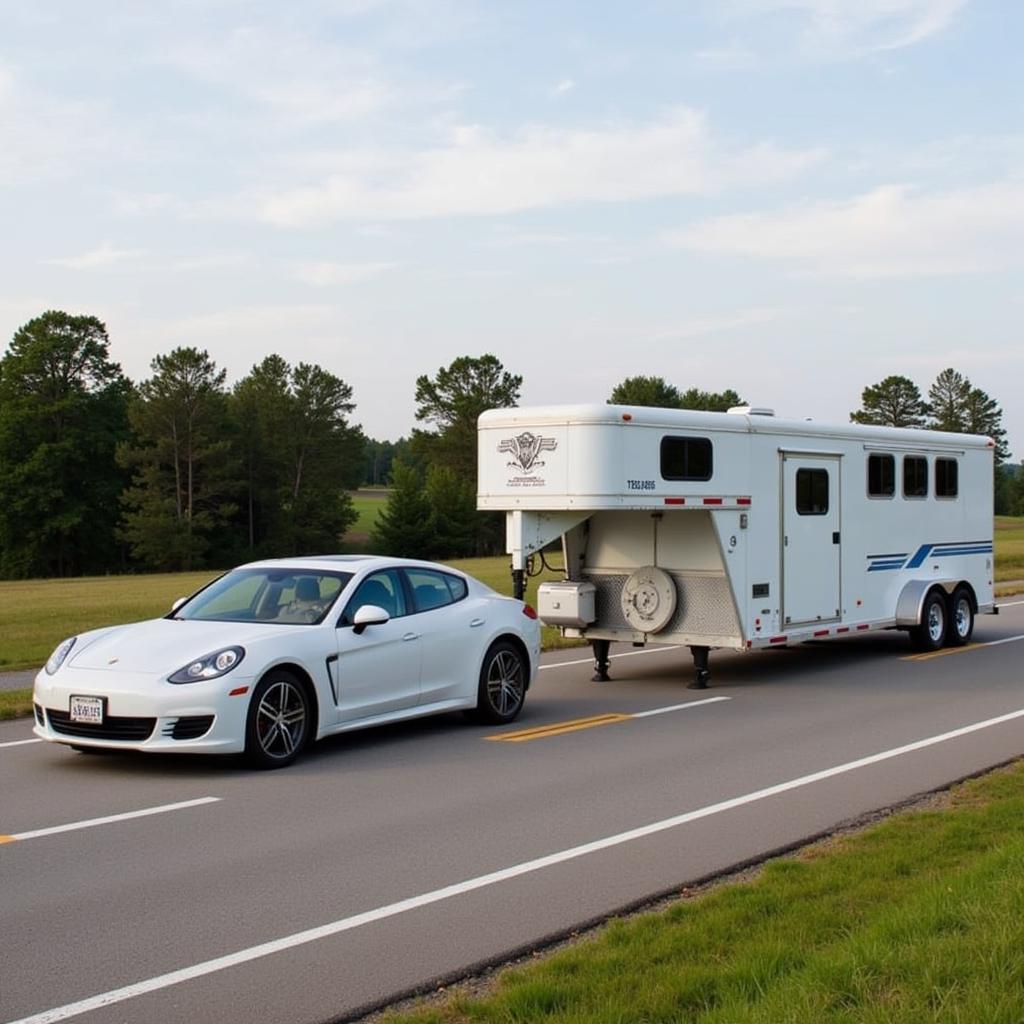 Horse Trailer on the Road