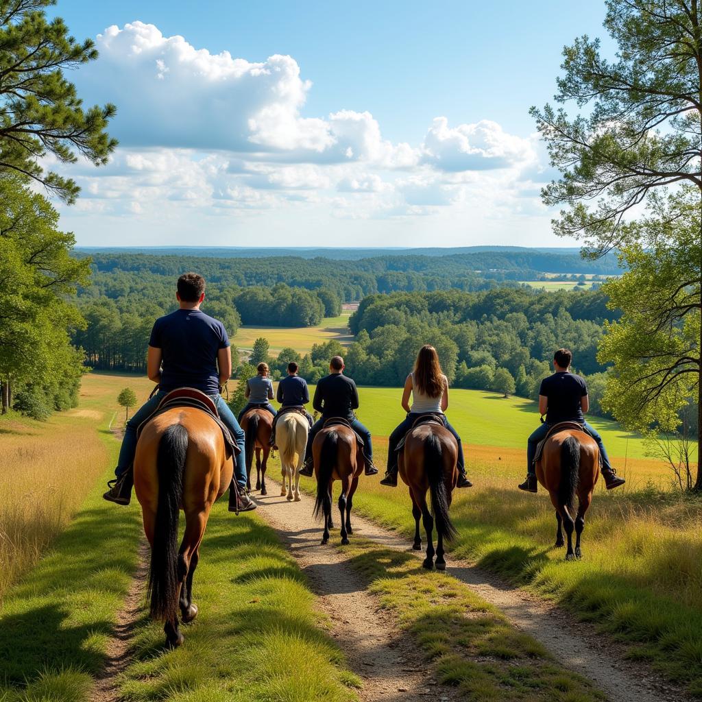 Horses for sale Jacksonville NC riding on a trail