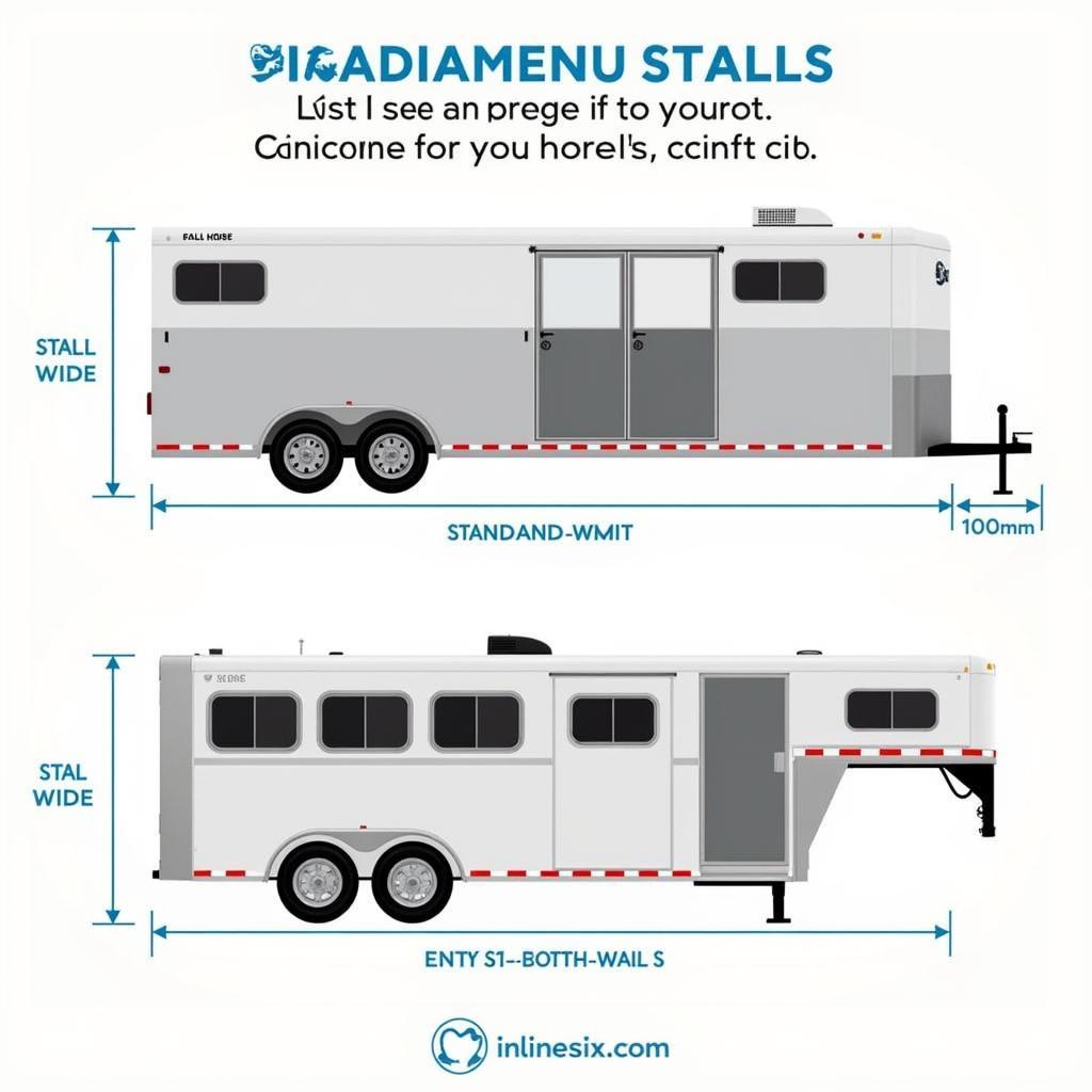 Inline Horse Trailer Dimensions: Stall Width and Length