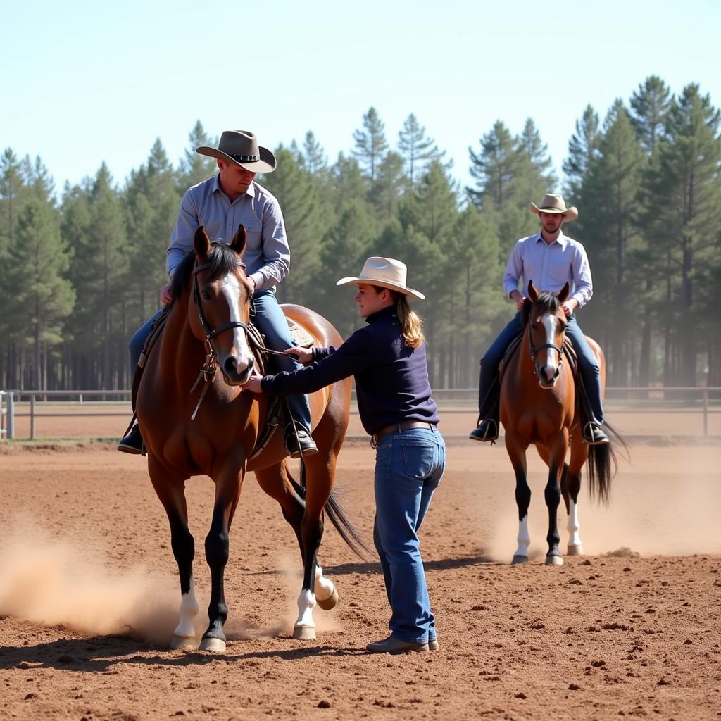 Jeff Engler demonstrating groundwork exercises