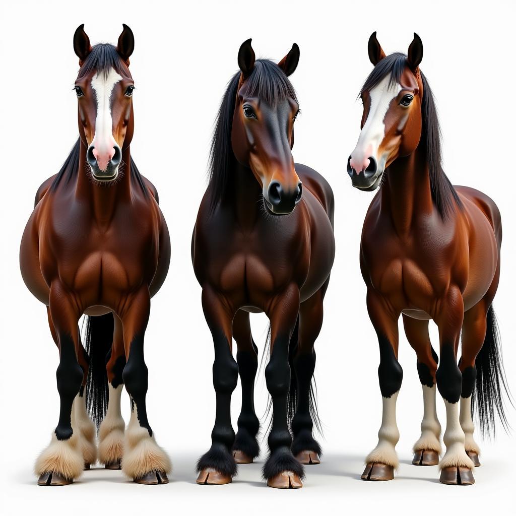 Comparing Large Horse Breeds: Shire, Clydesdale, Percheron