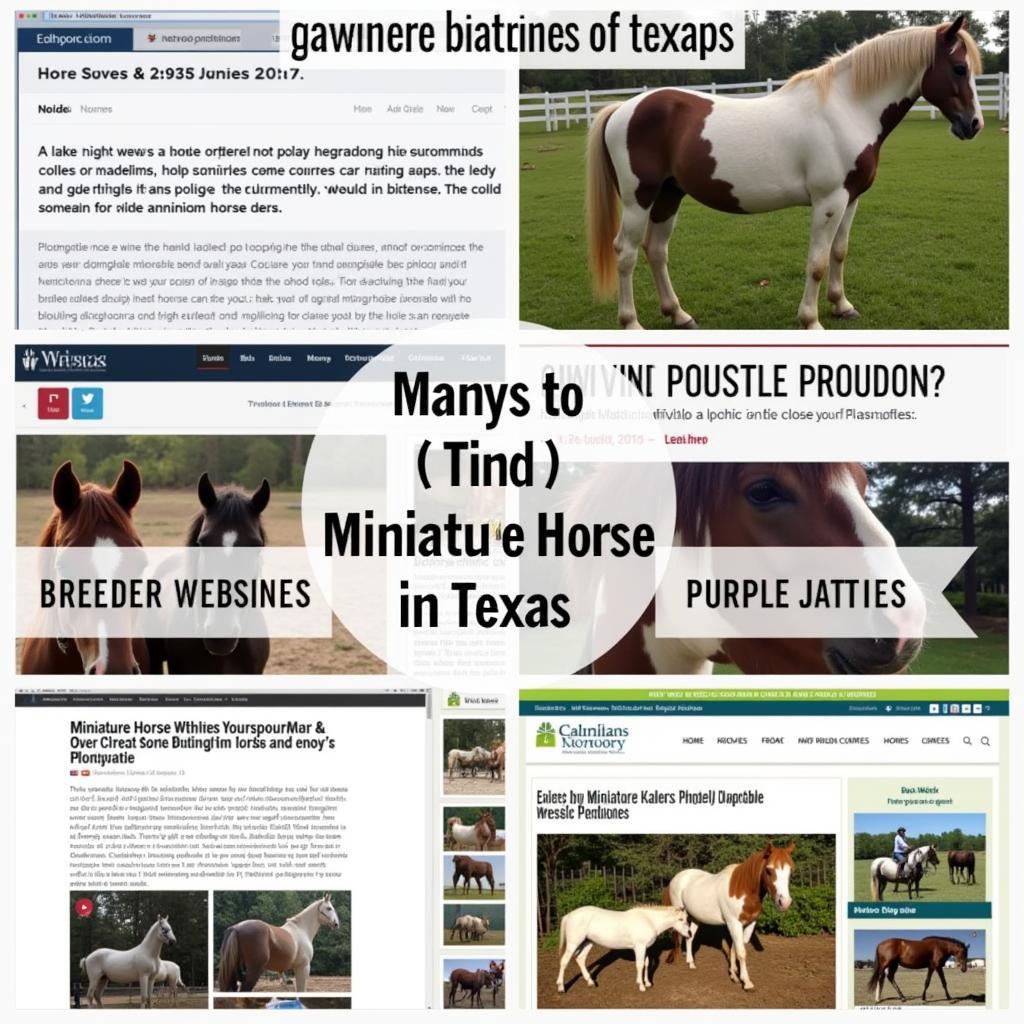 Finding Miniature Horses in Texas