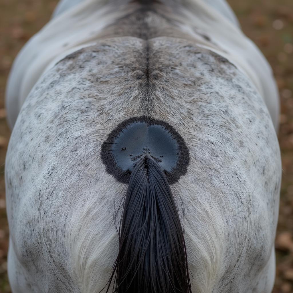 Melanoma on Horse's Spine