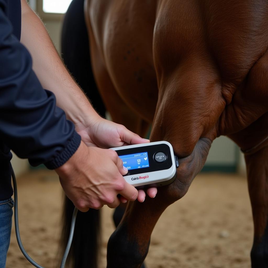 Magna Wave Therapy Device in Use