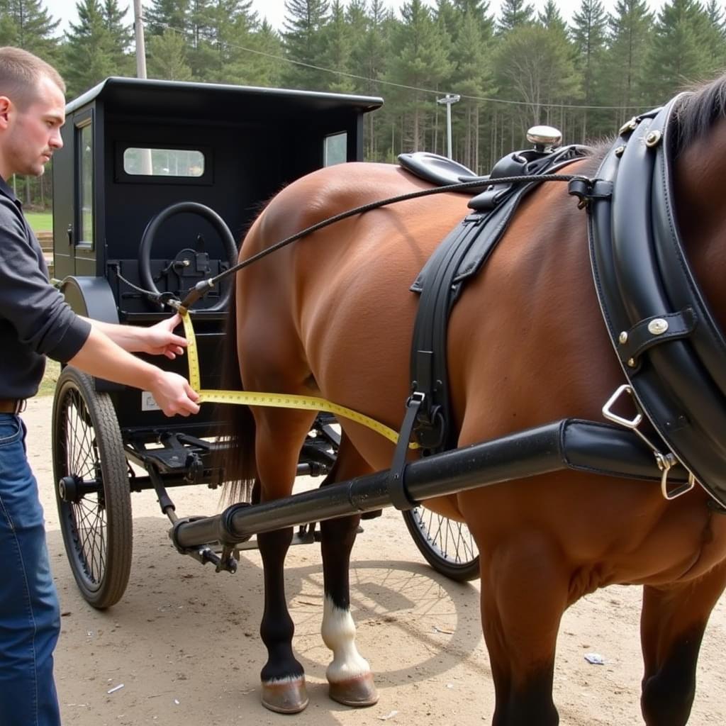 Measuring Horse Cart Size