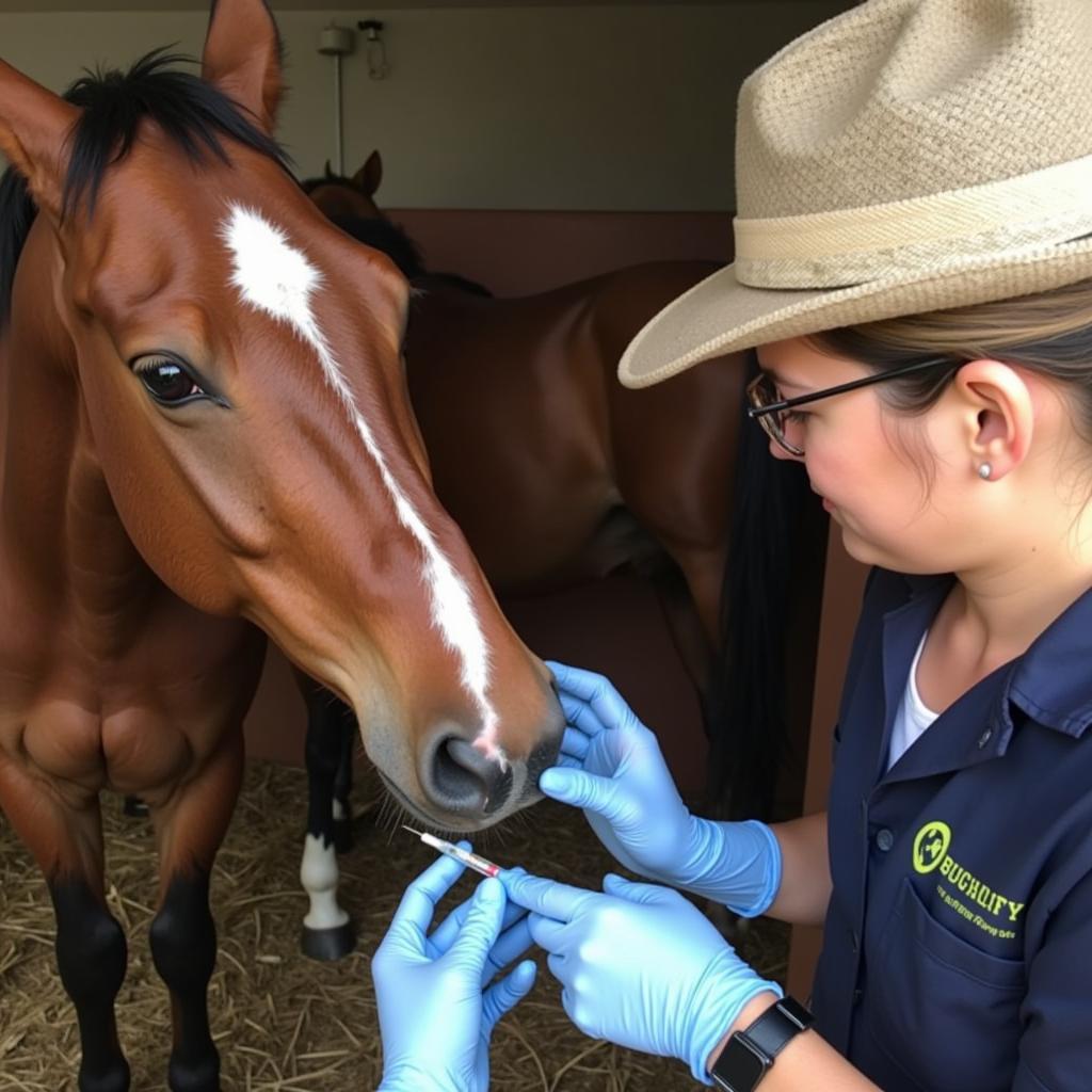 Administering Methocarbamol to a Horse