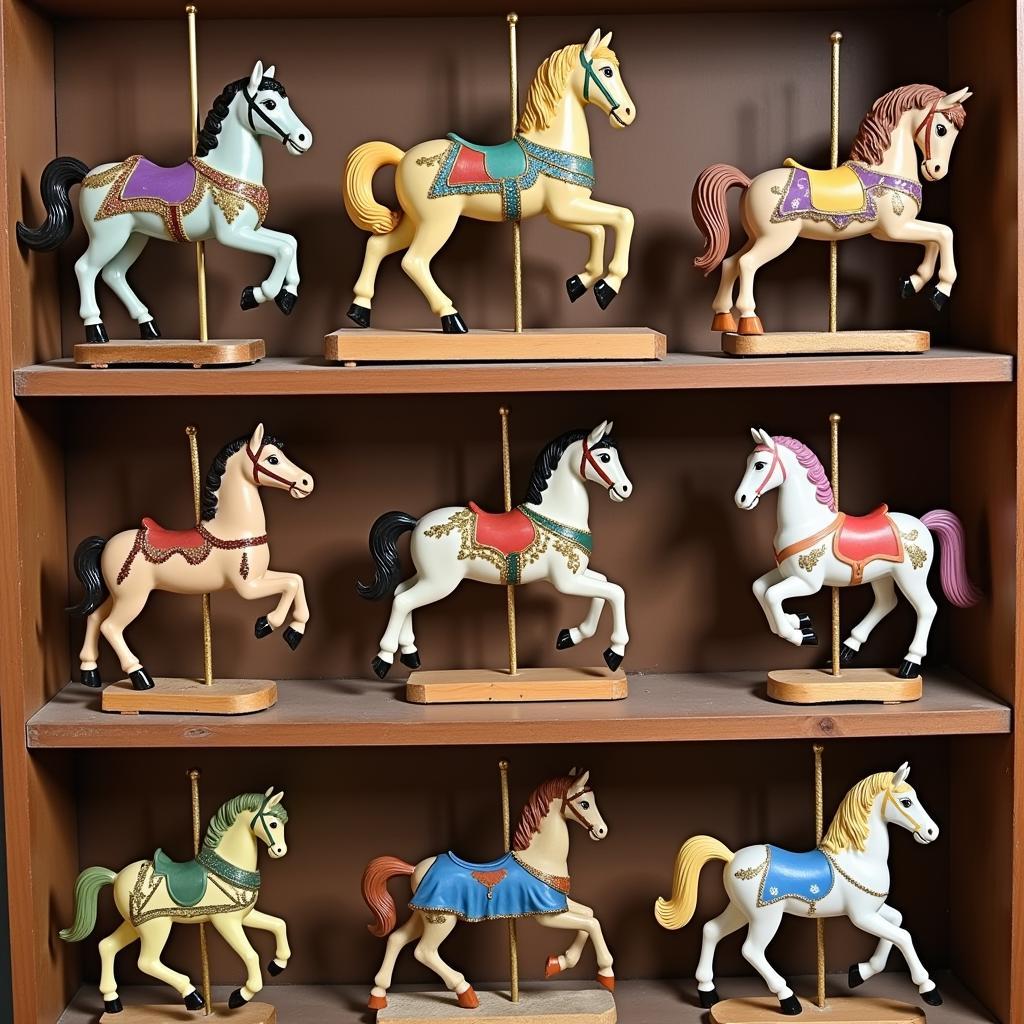 Miniature Carousel Horse Collection