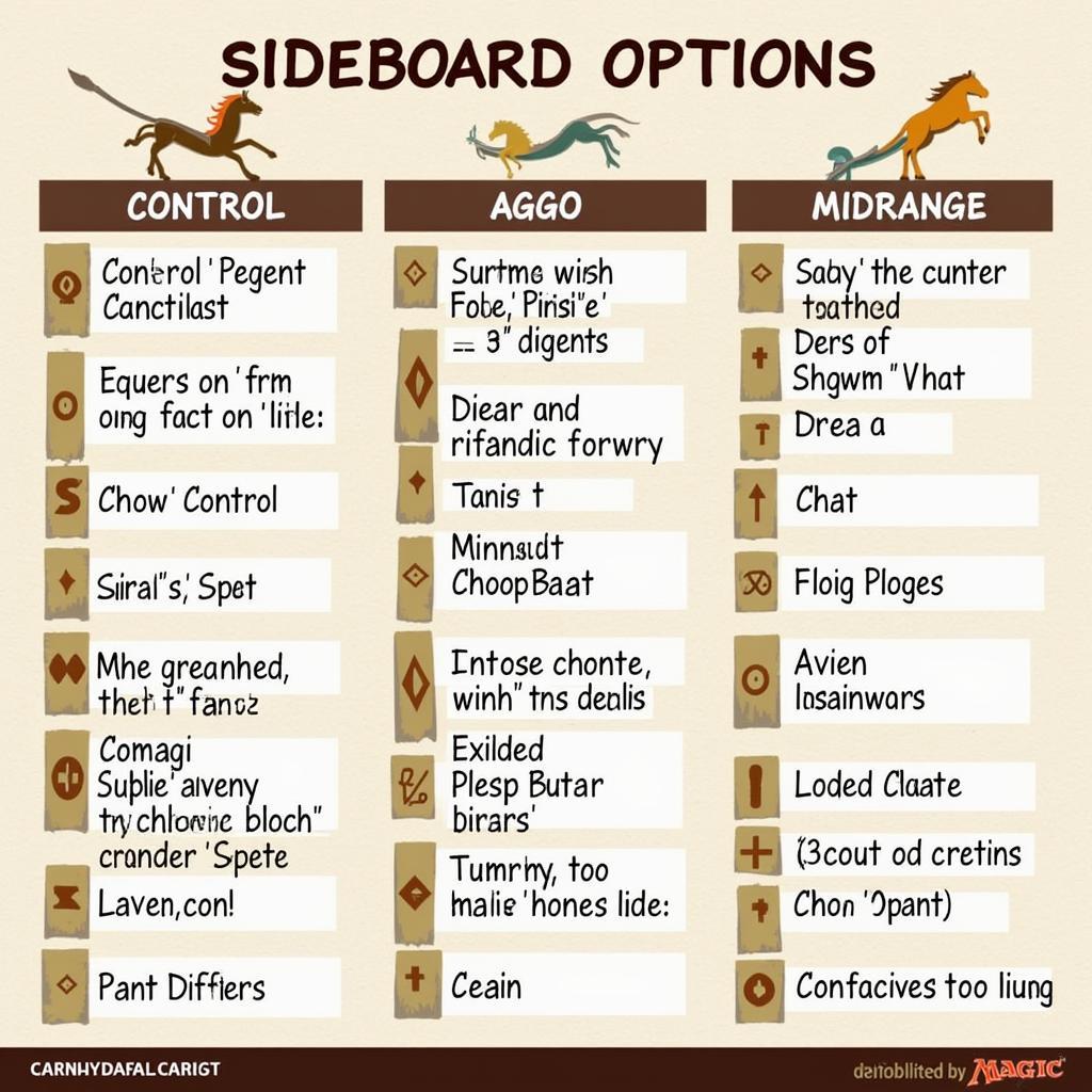 MTG Horse Deck Sideboard Options