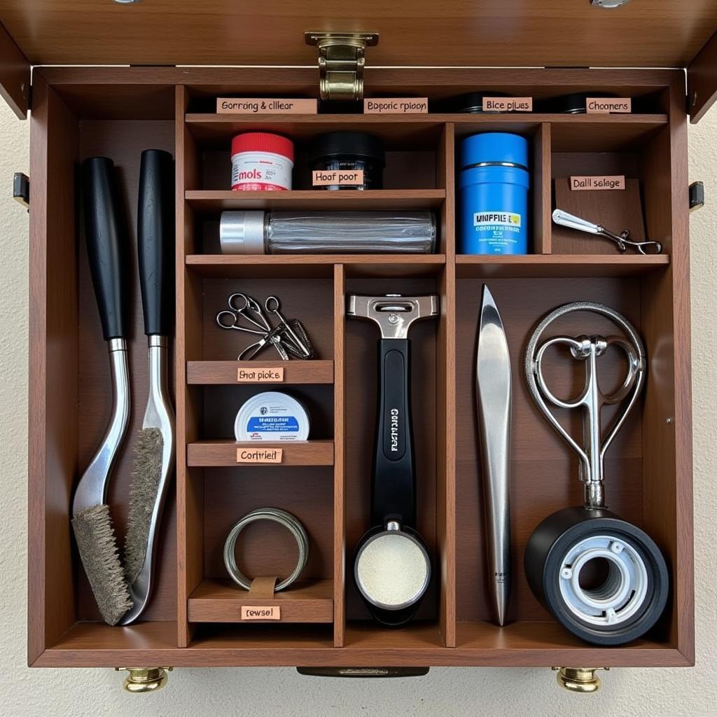 Organized Grooming Box for Efficient Horse Care