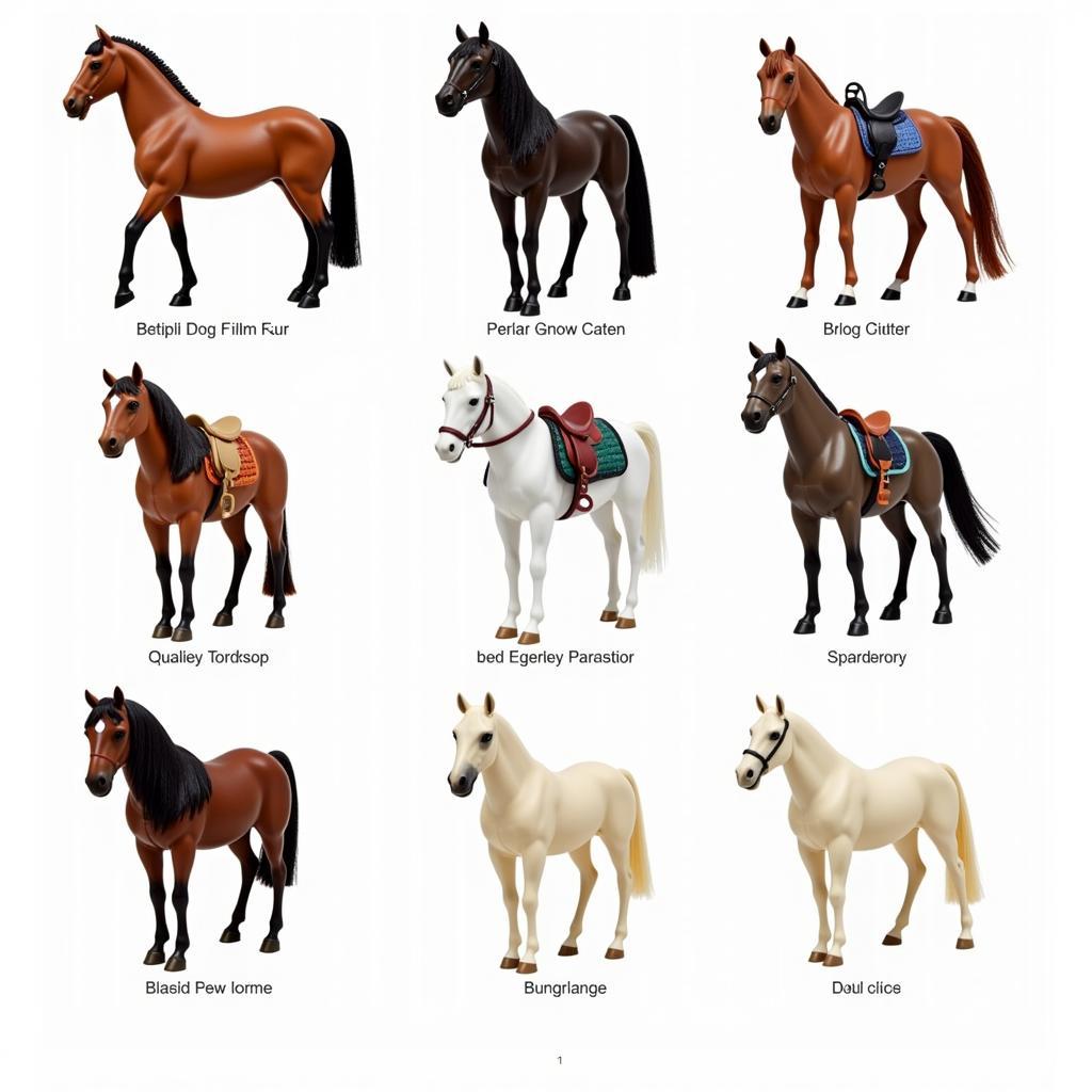 Variety of Our Generation Battat Horses