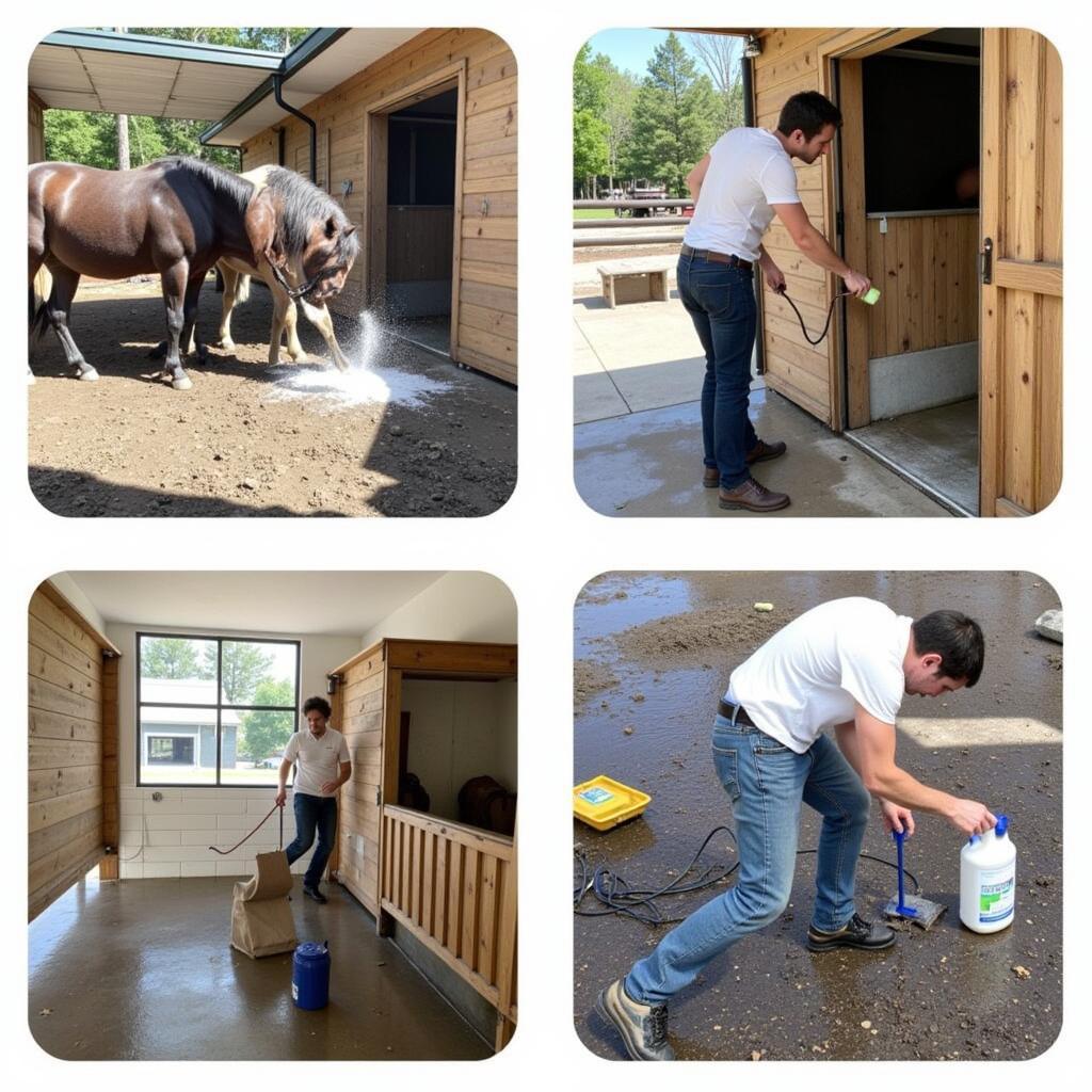 Outdoor Horse Wash Rack Maintenance: Cleaning and Disinfecting