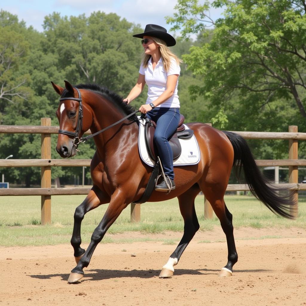 Paso Fino horse demonstrating its characteristic smooth and rapid gait