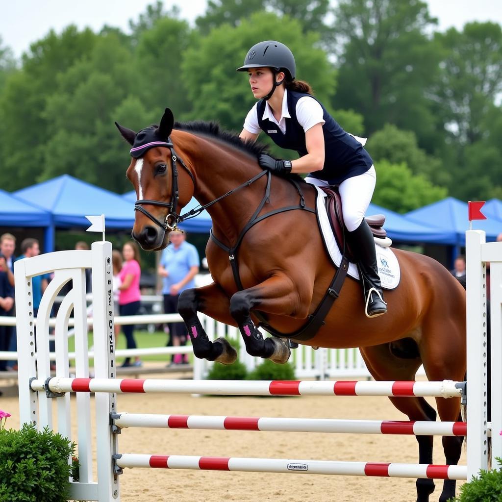 Riders competing at the Pin Oak Charity Horse Show