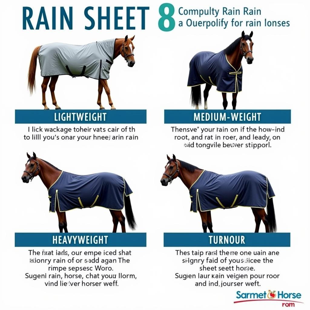 Types of Horse Rain Sheets