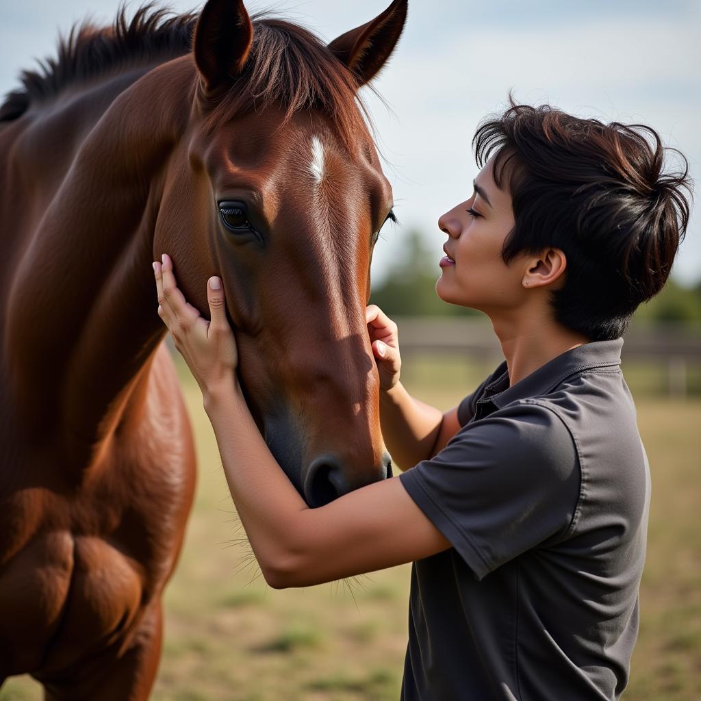 Caring for a Real Horse: Grooming and Affection