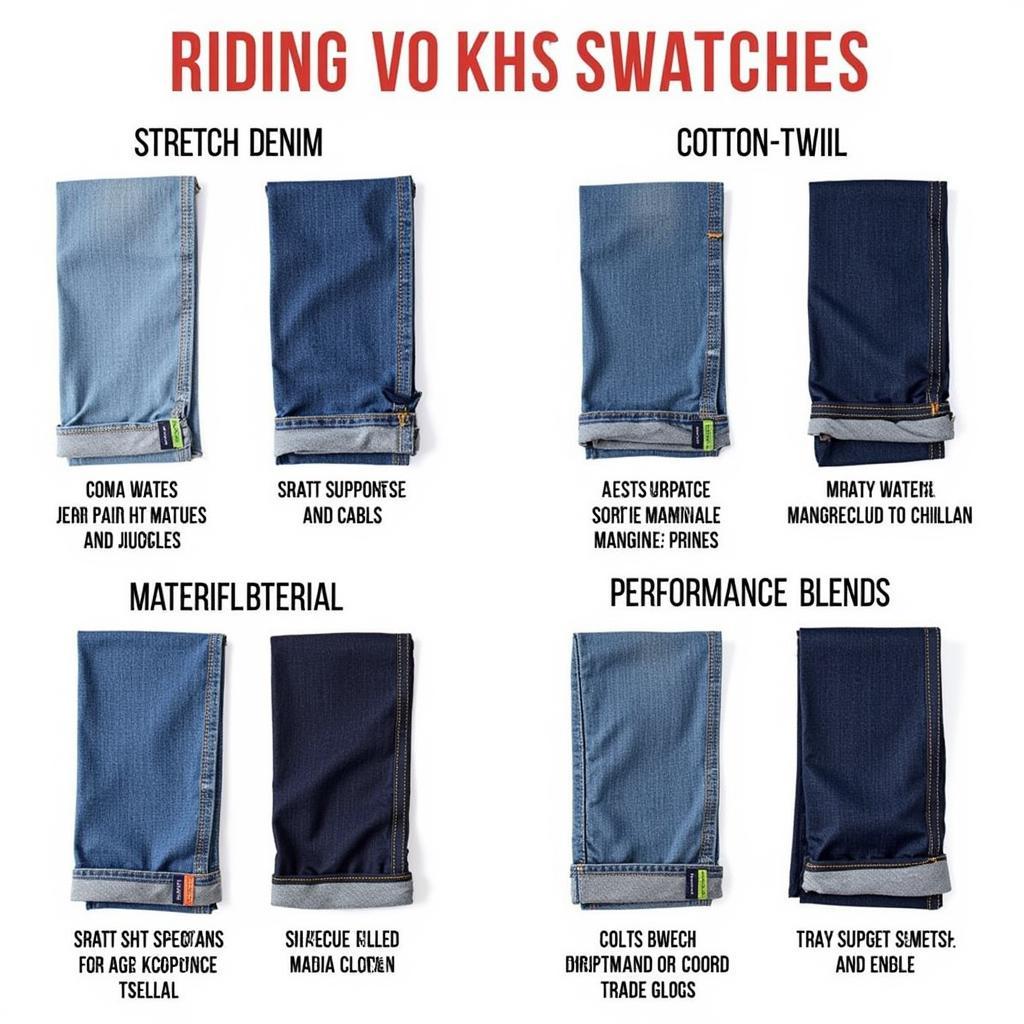 Different Types of Riding Jean Fabrics