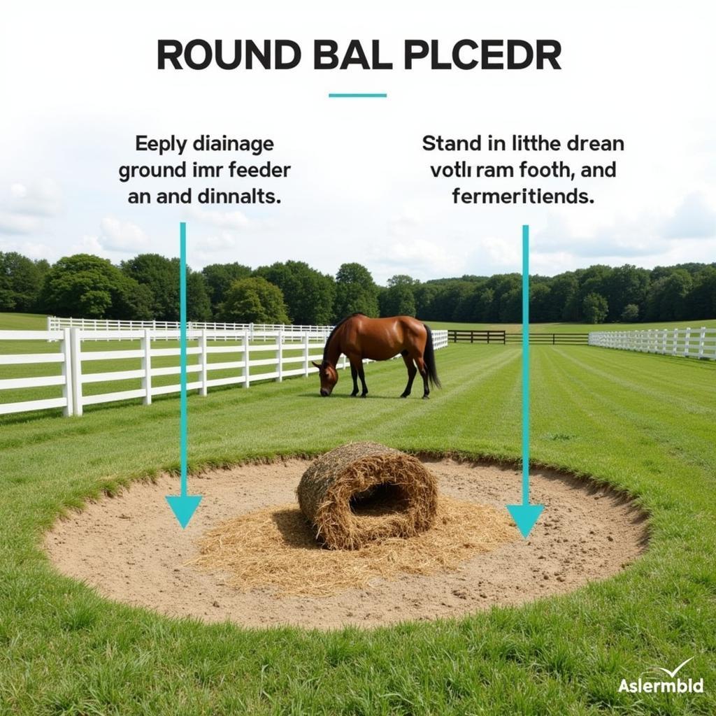 Proper Placement and Maintenance of a Round Bale Feeder