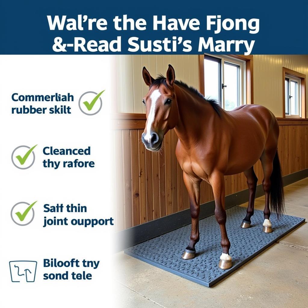 Benefits of Rubber Horse Stall Mats