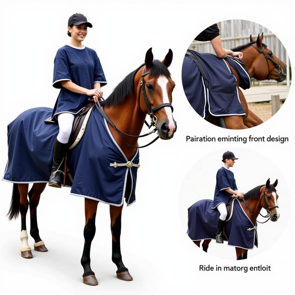 Benefits of a Split Front Horse Riding Rain Poncho