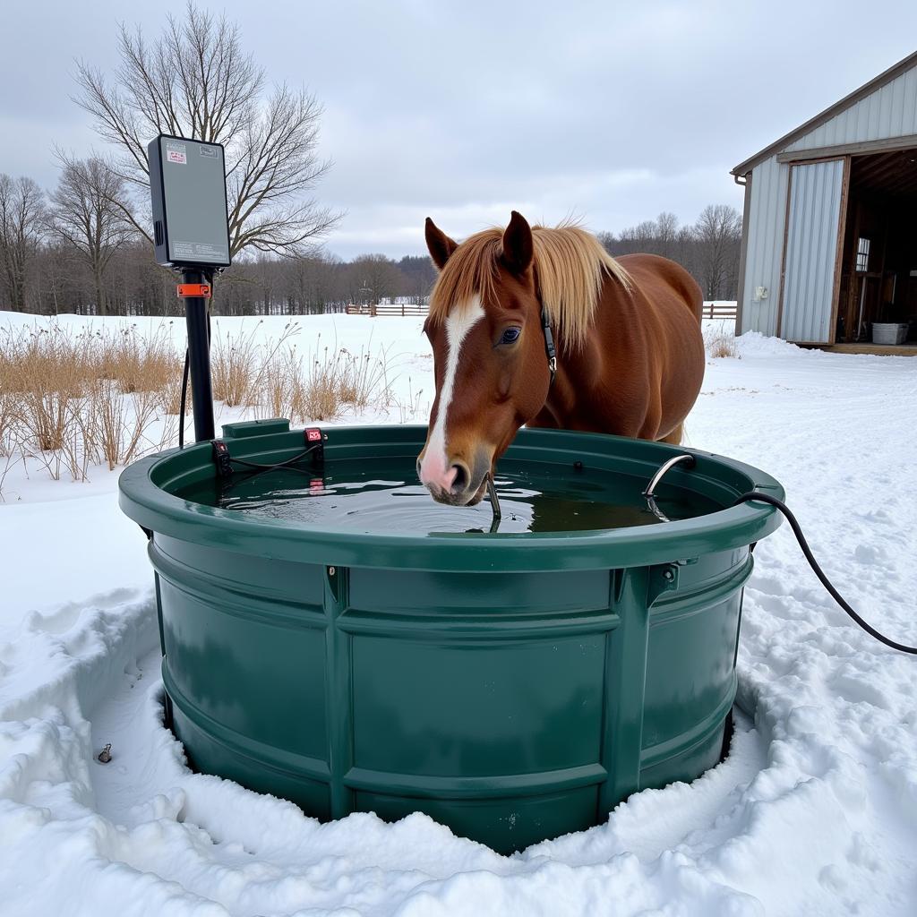 Stock Tank Heater for Horses