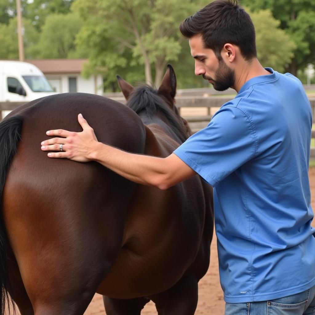 Treating a Swayback Horse