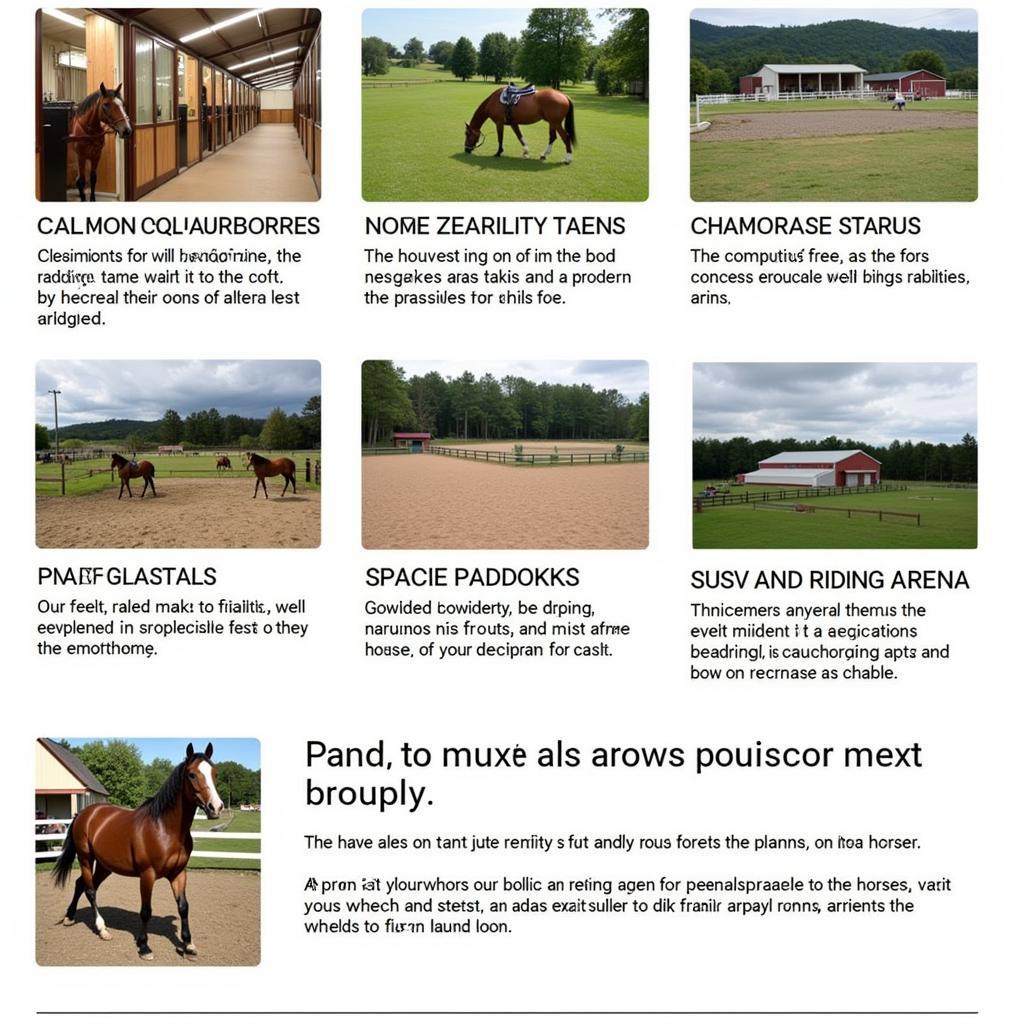 Trinity Horse Farm Facilities: Stables, Paddocks, and Riding Arenas