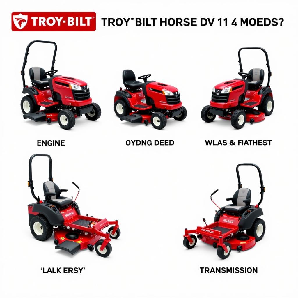 Troy Bilt Horse Riding Mower Overview