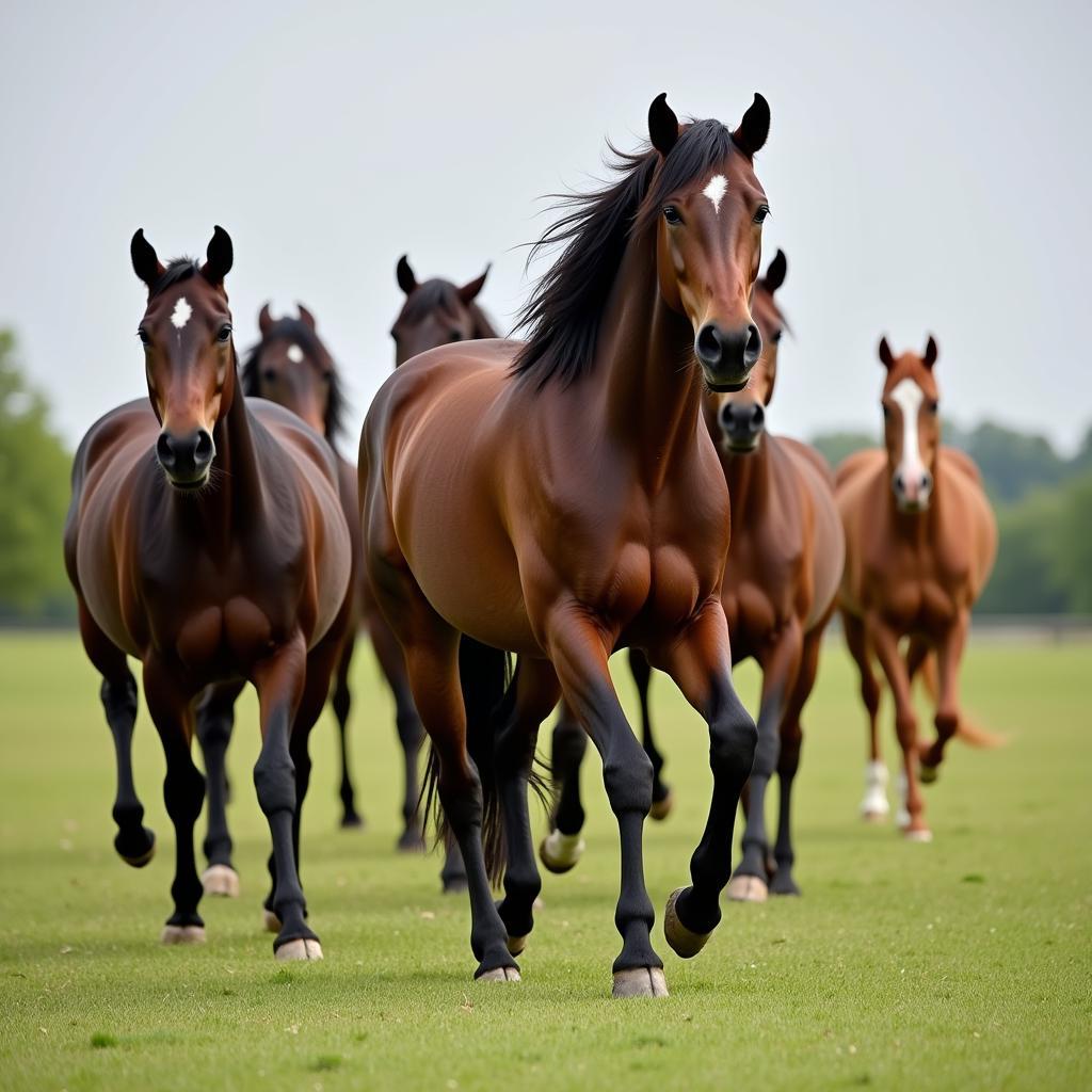 Ultra Boss Horse Leading the Herd