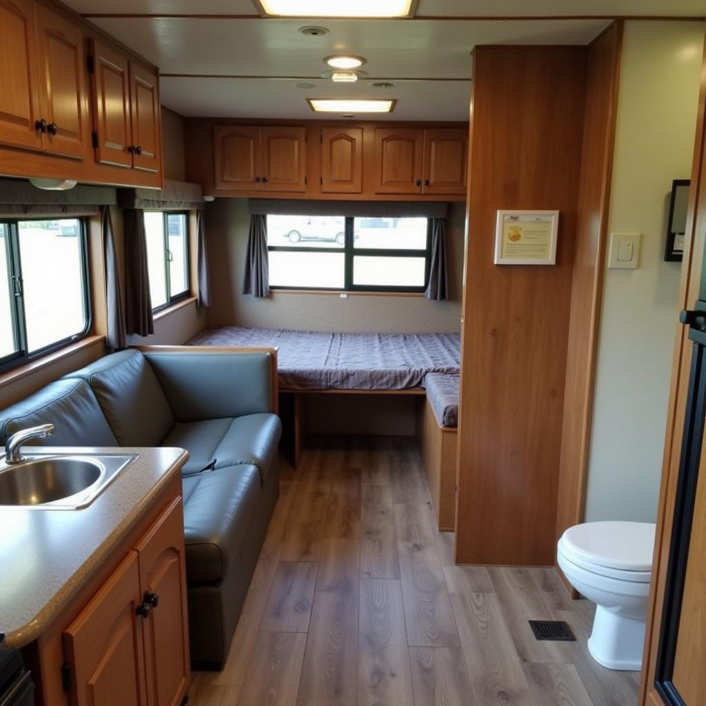 Used 2 Horse Trailer Living Quarters Interior