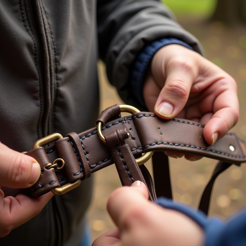 Inspecting a Used Miniature Horse Harness