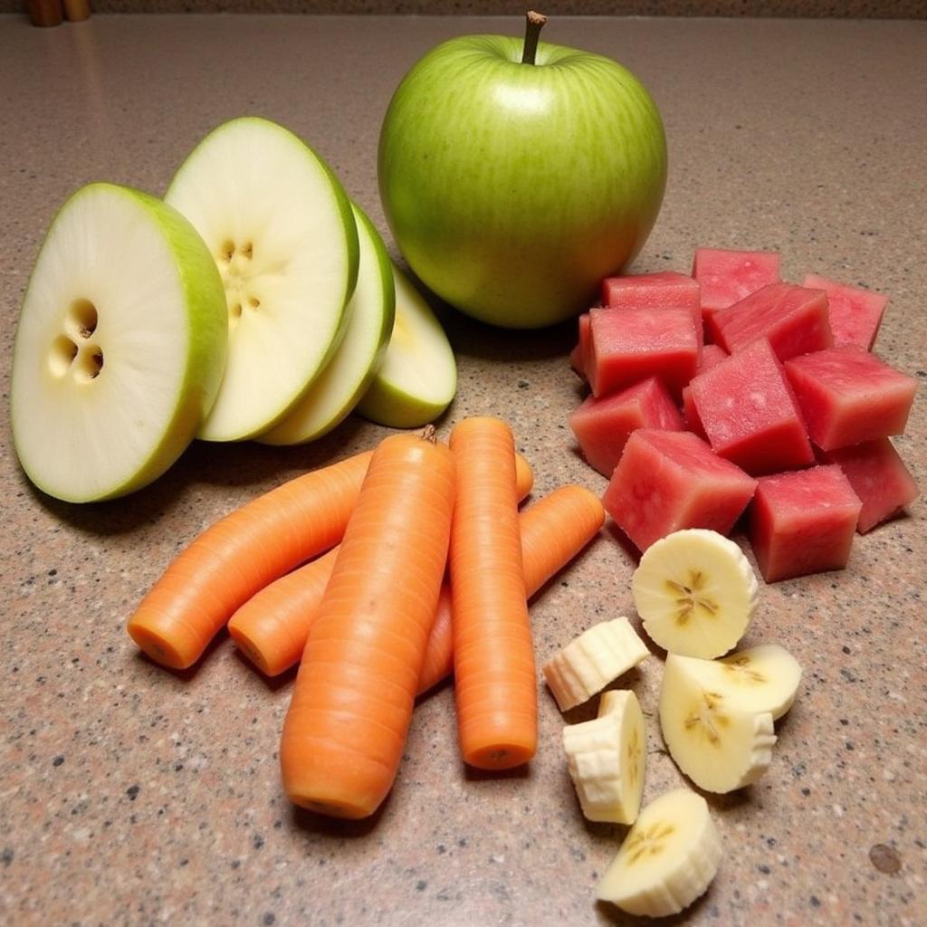 Variety of Healthy Horse Treats